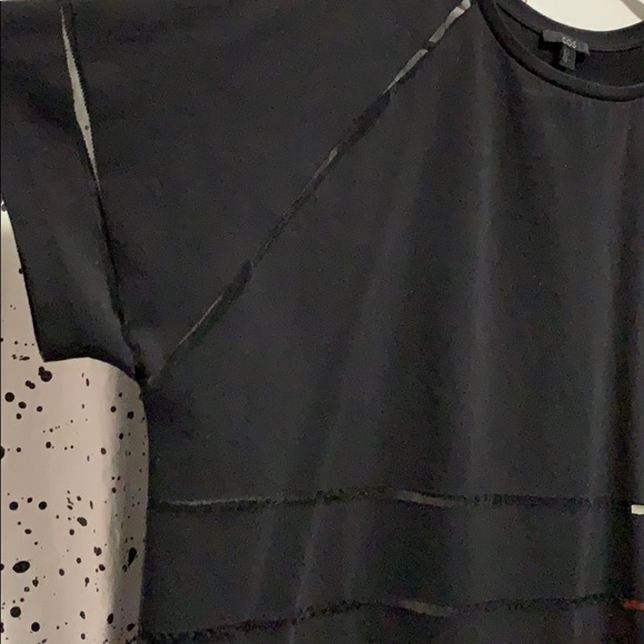 COS Mesh Stripe Shift Dress - Picture 2 of 3